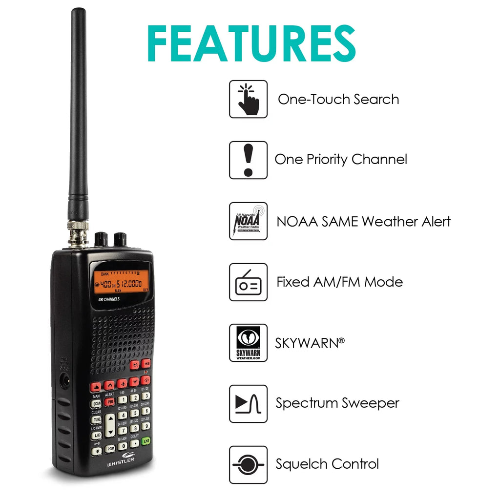 Radio Scanner with Service Search Banks L336