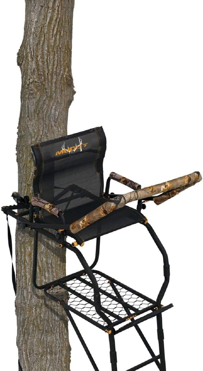 Black 17 ft 1-Person Ladder Tree Stand T274