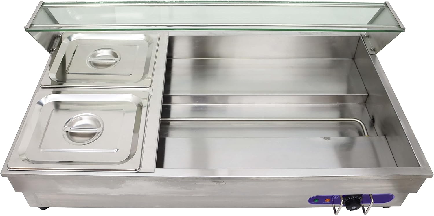 6-Pan Stainless Steel Electric Food Warmer 2000W T378170