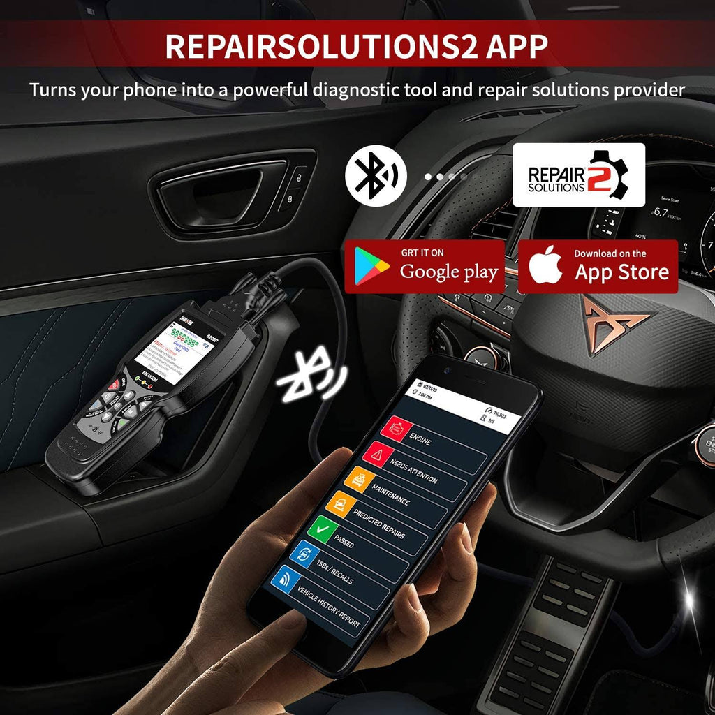 ABS Srs OBD2 Scanner Code Reader with Battery Reset Oil Light Reset R624333