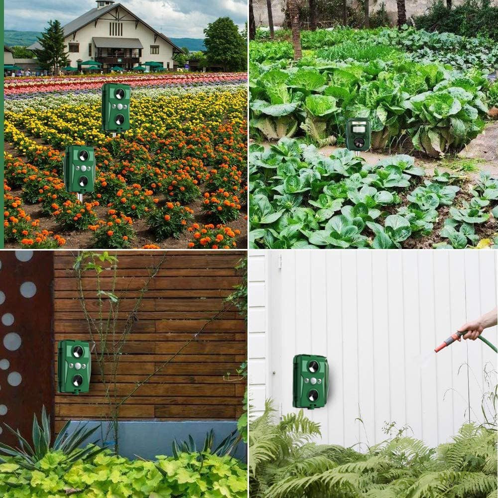 Solar Ultrasonic Repellent Waterproof with Motion Detector M3438