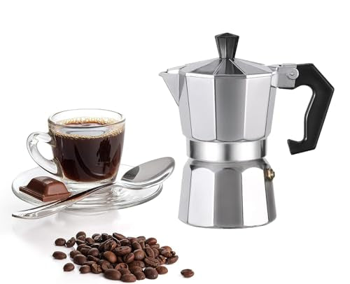 Silver 3 Cup Stovetop Espresso Maker H957342