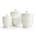 3-Piece Ceramic Canister Set White I943779