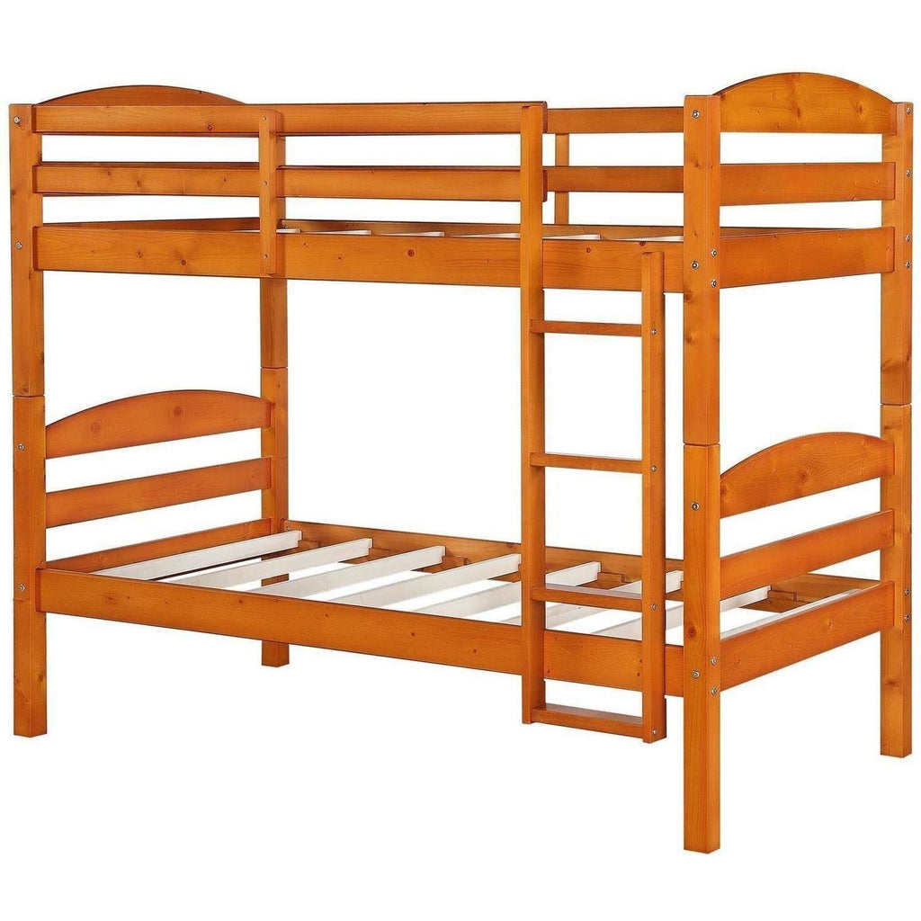 Pine Wood Twin-over-Twin Bunk Bed H6287