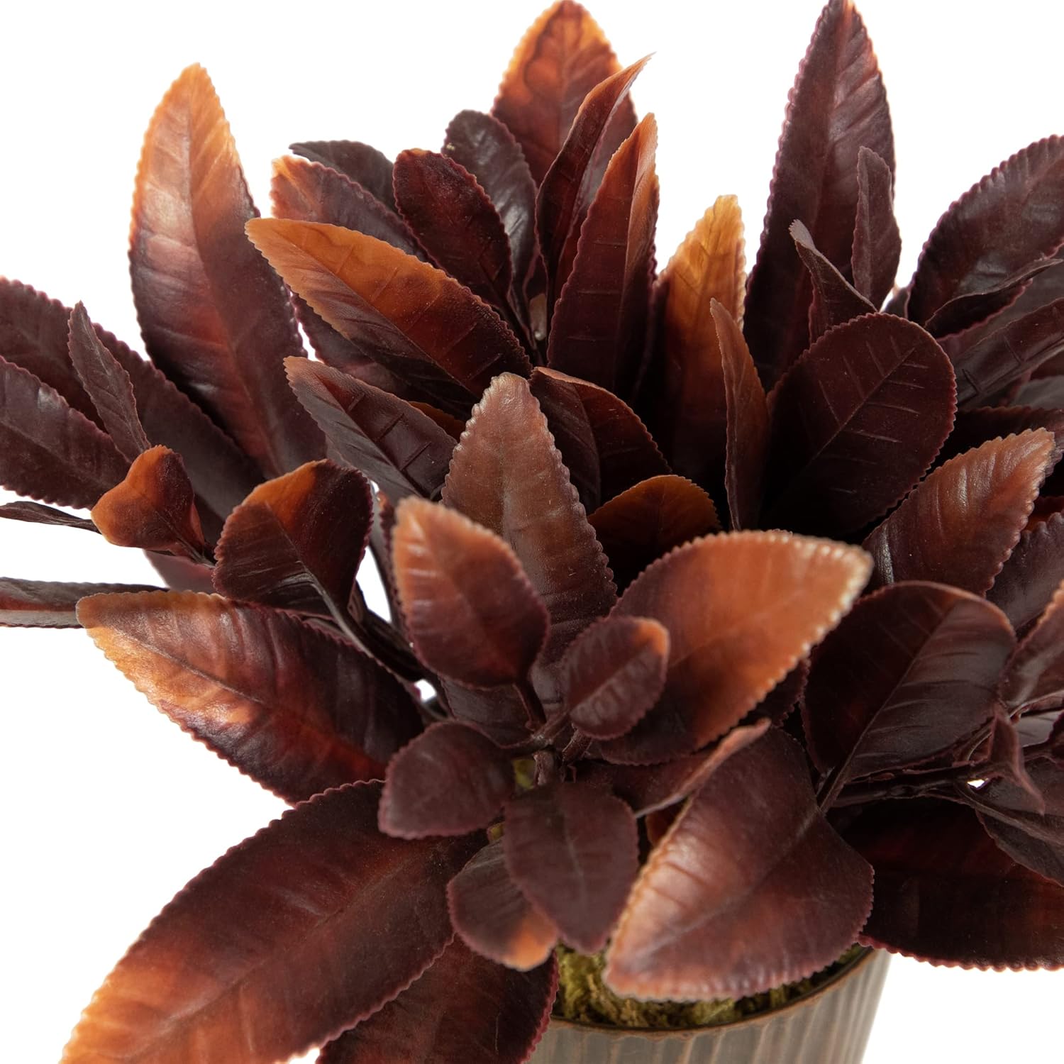 8" Artificial Foliage Plant in Textured Pot Z583