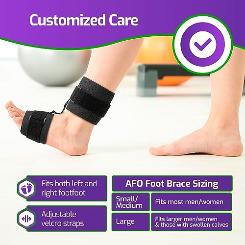 Adjustable Drop Foot Brace AFO Ankle Foot Orthosis T464411