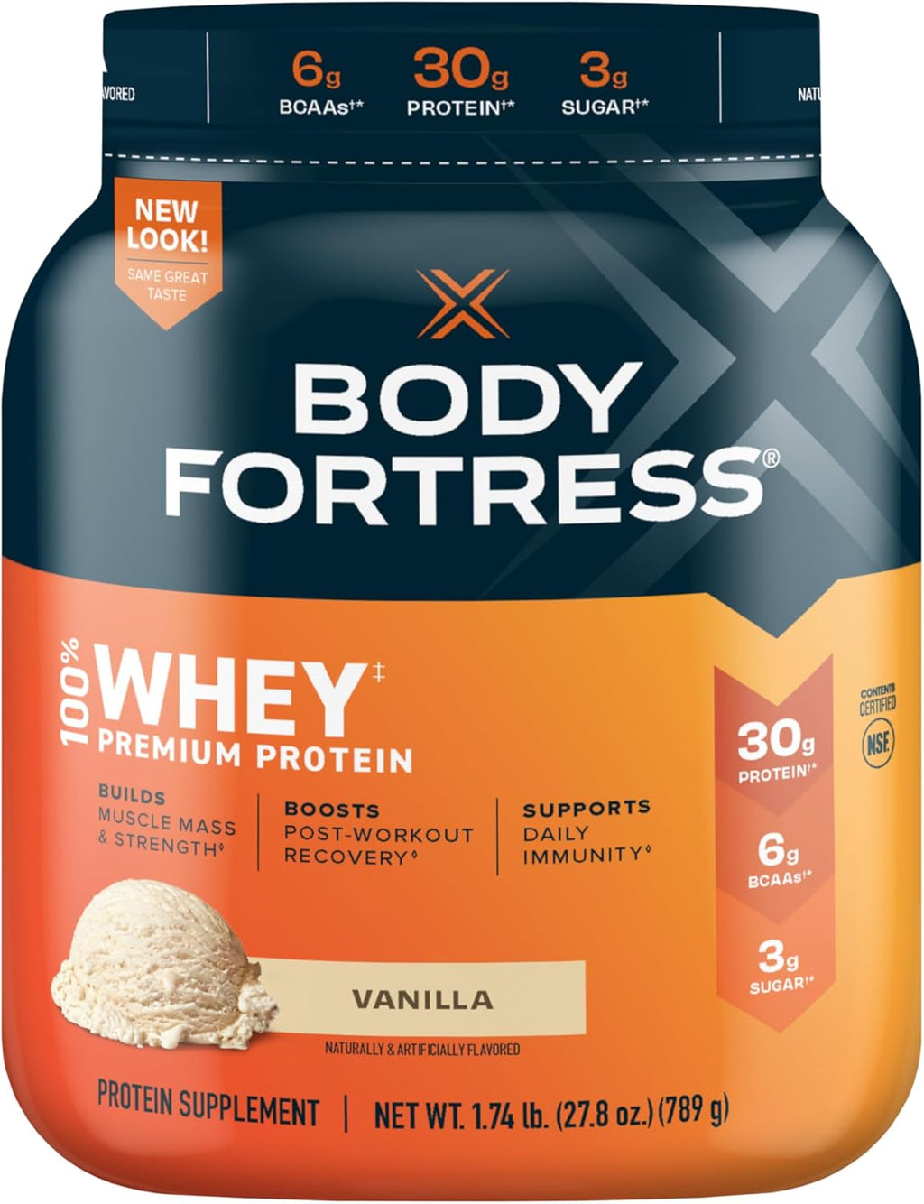 Vanilla and Chocolate Whey Protein Powder, 1.74lbs and 1.78lbs F68457