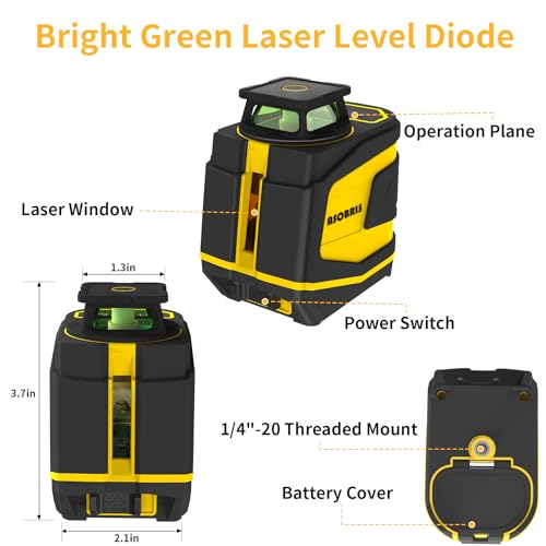 Green Cross Line Self-Leveling Laser with Tripod Q962790