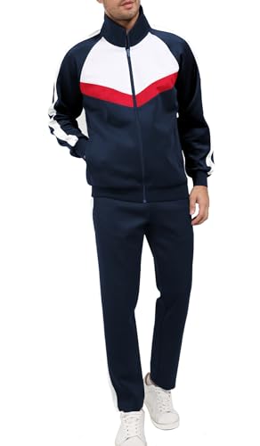 2 Piece Athletic Full Zip Tracksuit Set R961452