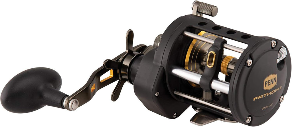 Black Gold Saltwater Casting Reel, 5.1 Gear Ratio, 30 lb Max Drag Q874475