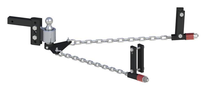 Weight Distribution Hitch 4in Drop/Rise 2in Ball Universal Frame Brackets B245