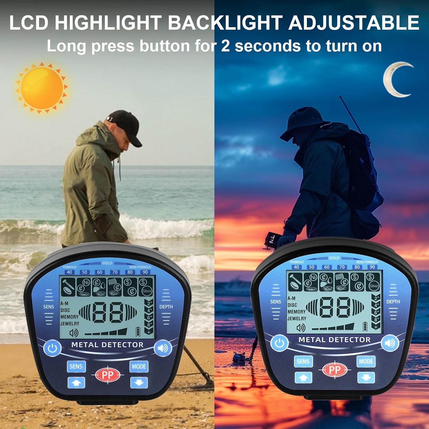Waterproof Metal Detector with LCD Display X5666