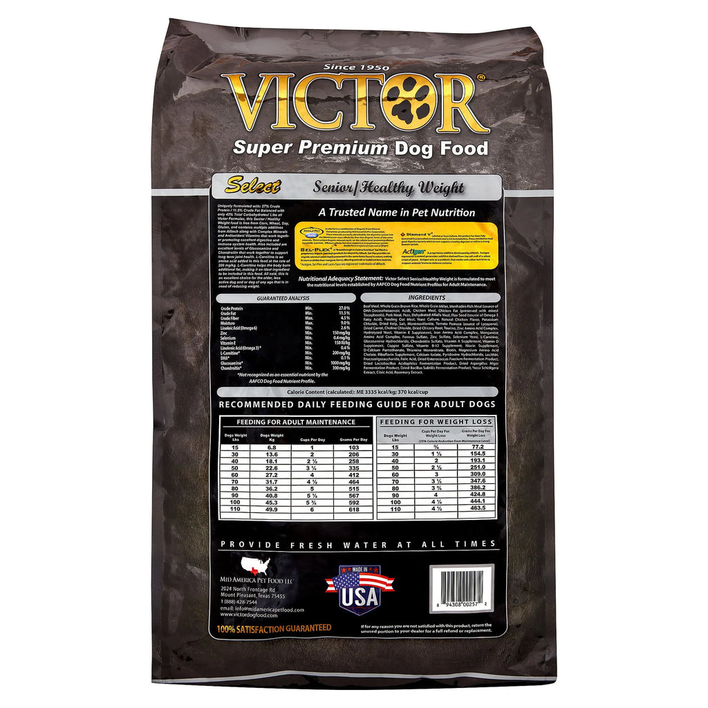 Senior Healthy Weight Dry Dog Food, 40 lb A2089
