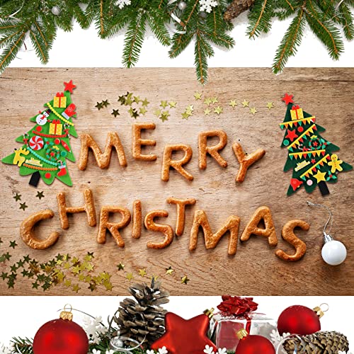 DIY Felt Christmas Tree and Ornaments Craft Decorations R220419