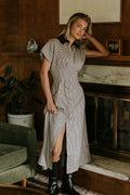 Houndstooth Maxi Dress R56735