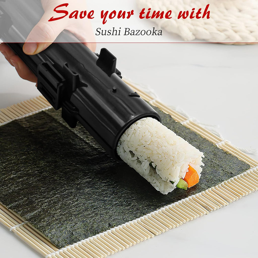 Sushi Making Kit with Bamboo Mats and Sushi Rice Roll Mold Shapes L59620