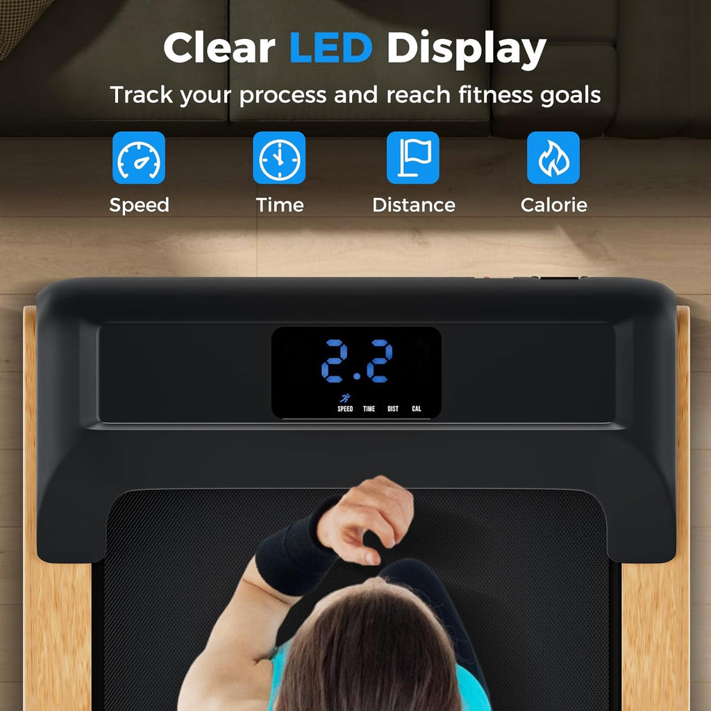 Walking Pad Treadmill with Remote Control and LED Display O77982