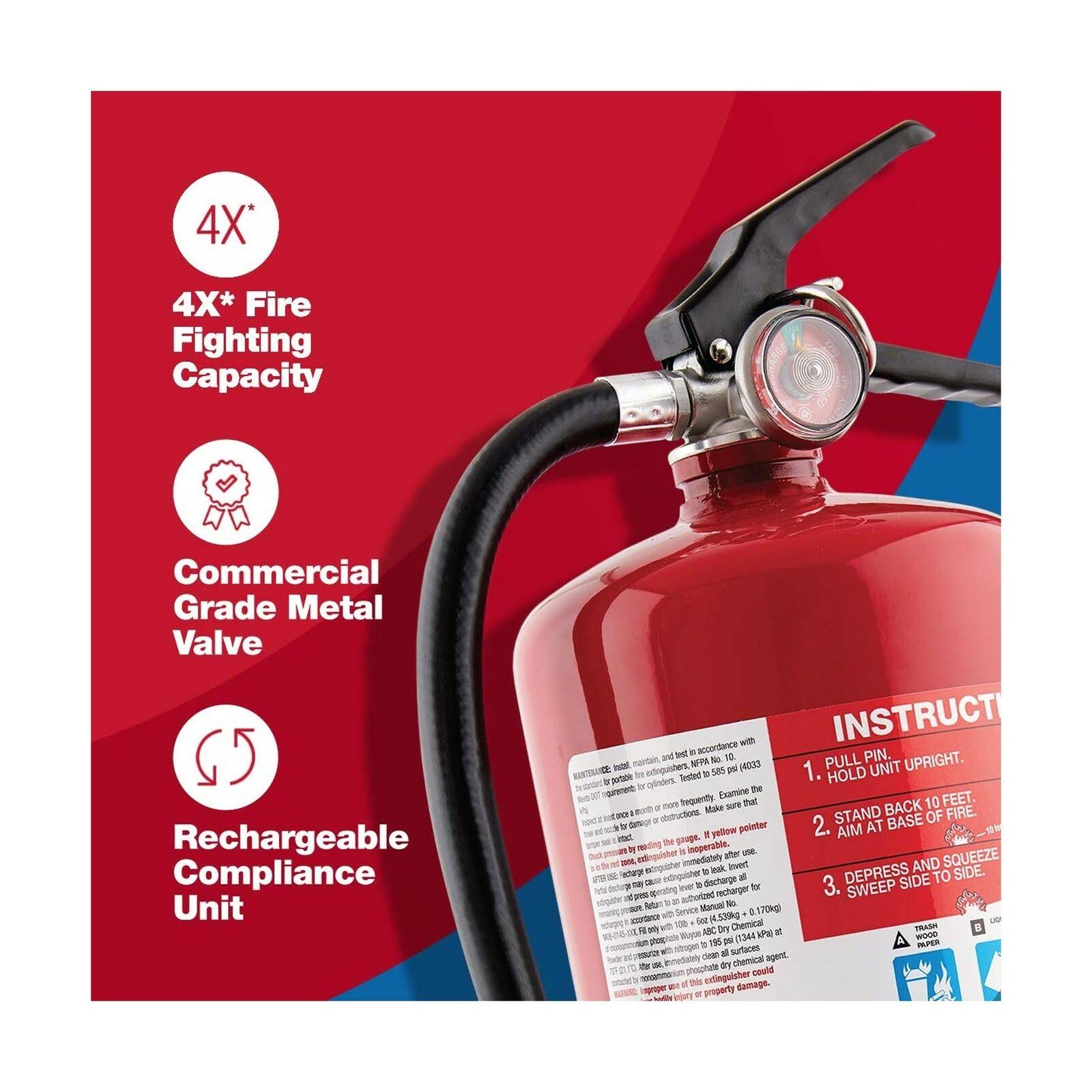 Commercial Fire Extinguisher, Red N454495