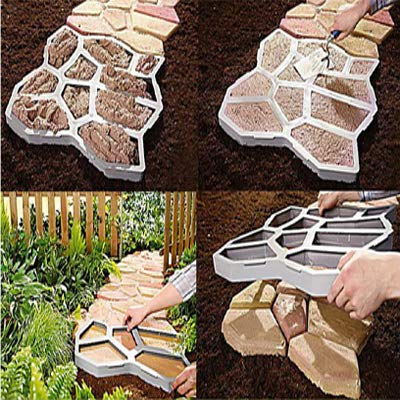 2 Packs 18.9 x 18.9 x 1.8 inch Concrete Stepping Stone Mold I519446
