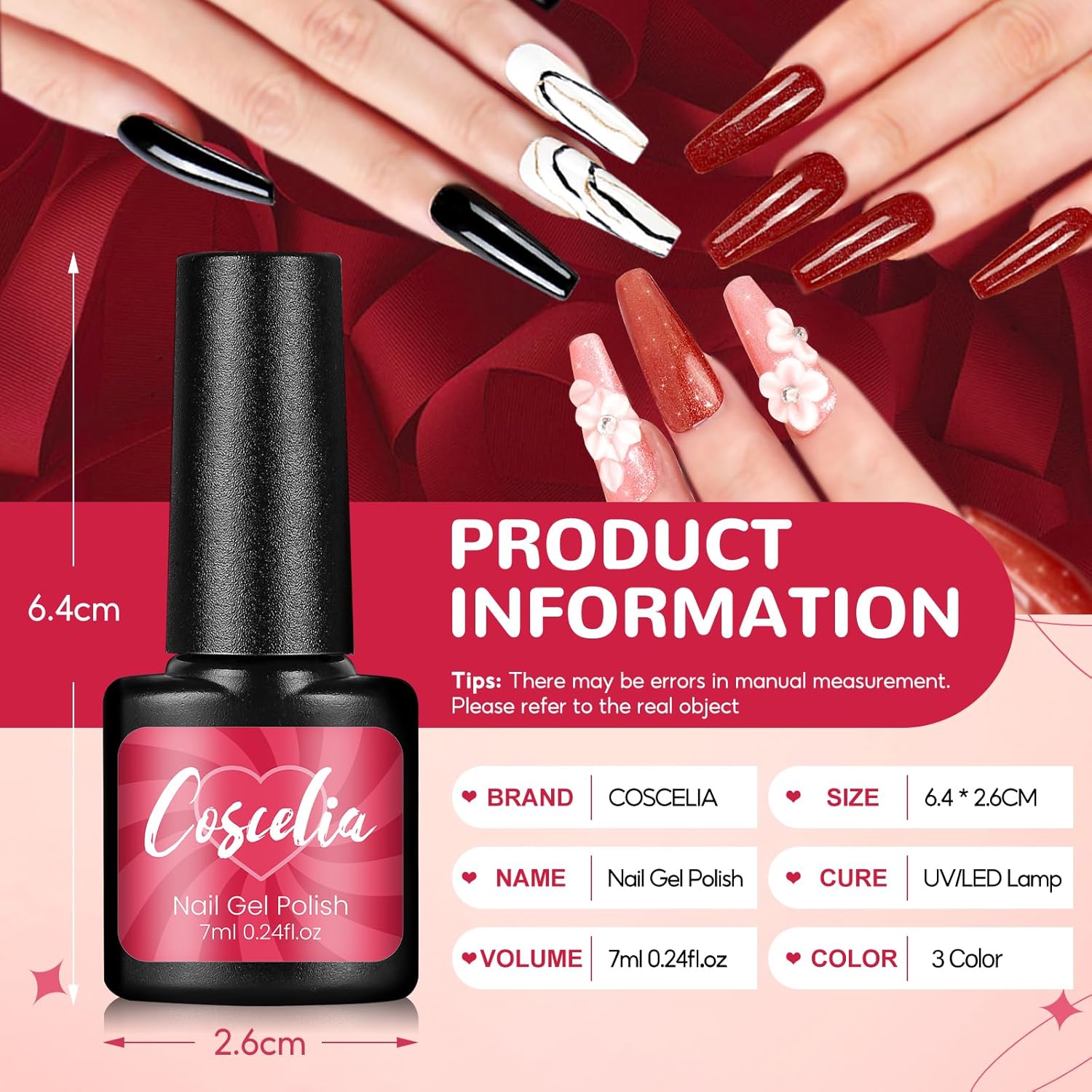 Acrylic Nail Kit with Drill and Nail Lamp 36W 3pcs Gel Polish 12pcs Decoration Powder Manicure Kit H532119