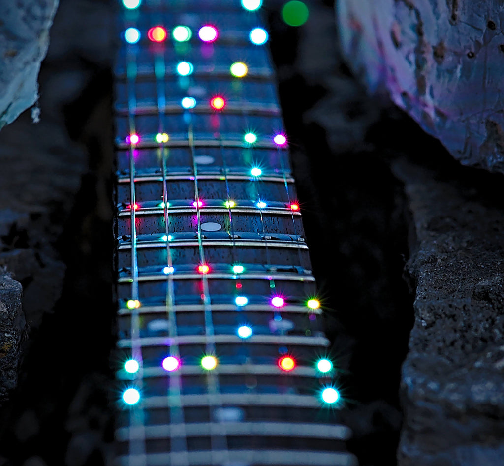 LED Guitar Instruction 25.5x22 Scale Length X366011