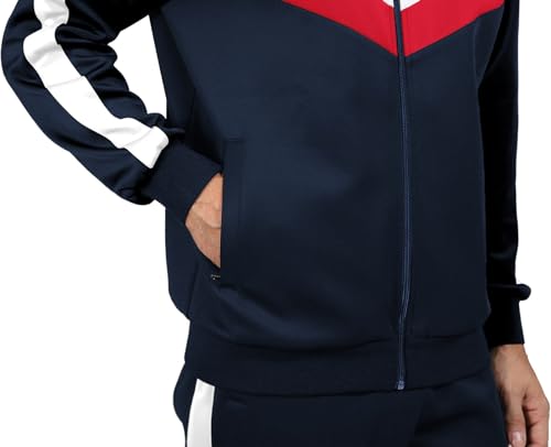 2 Piece Athletic Full Zip Tracksuit Set R961452
