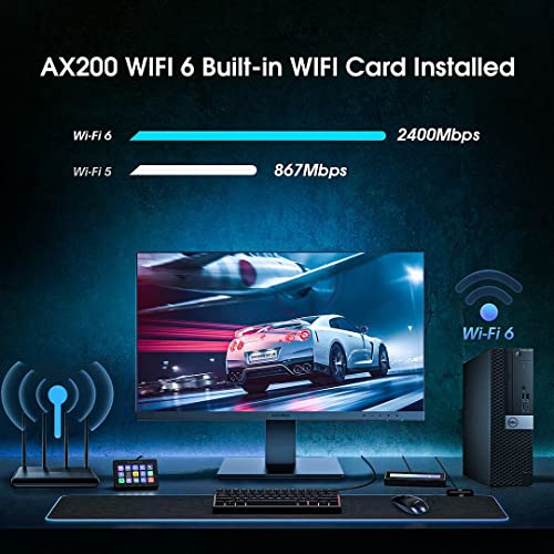 16GB DDR4 Ram 512GB M.2 NVMe SSD Desktop Computer with 24 inch Monitor L444