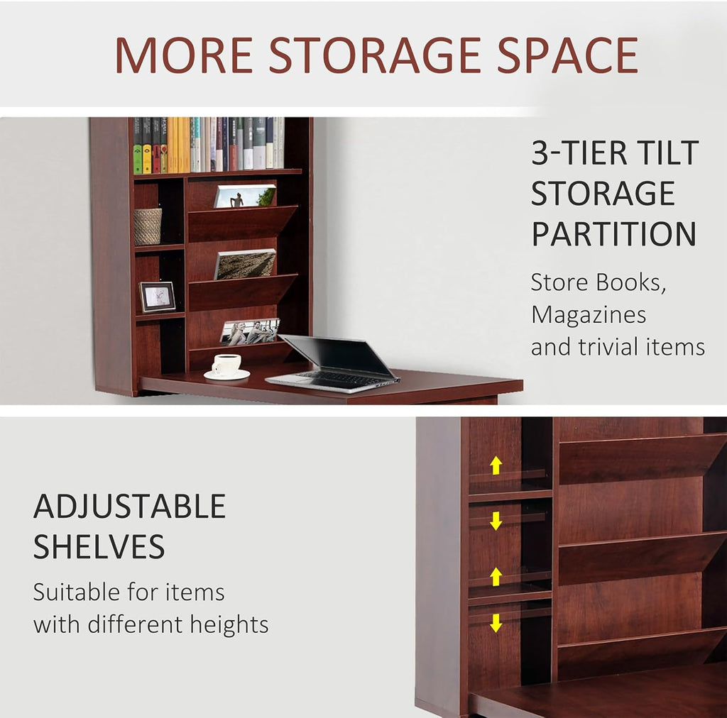 Wall Mounted Desk with Storage Area D79855