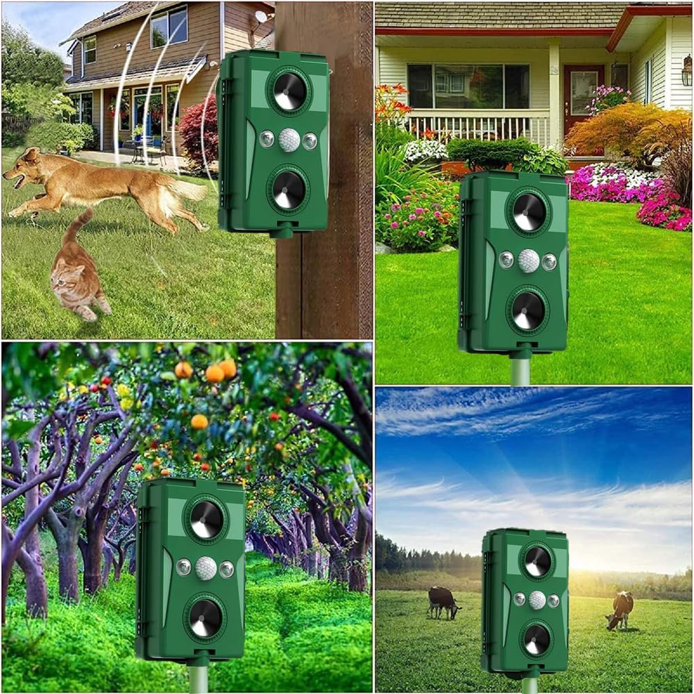 Solar Ultrasonic Repellent Waterproof with Motion Detector M3438