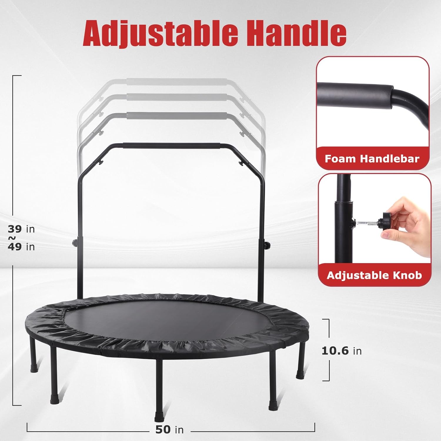 40/50" Foldable Mini Exercise Trampoline A53220