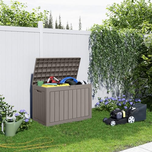 100 Gallon Black Resin Deck Box B500689