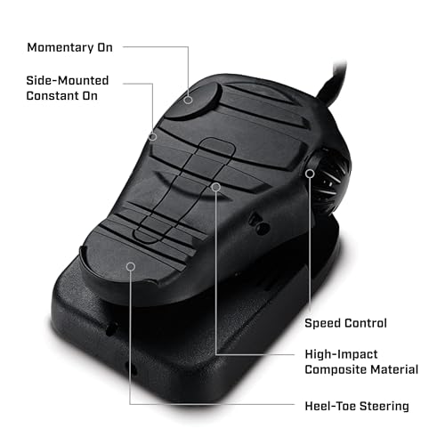 45 Lb. Thrust 45 In. Shaft Freshwater Electric Trolling Motor with Foot Pedal Control B150756