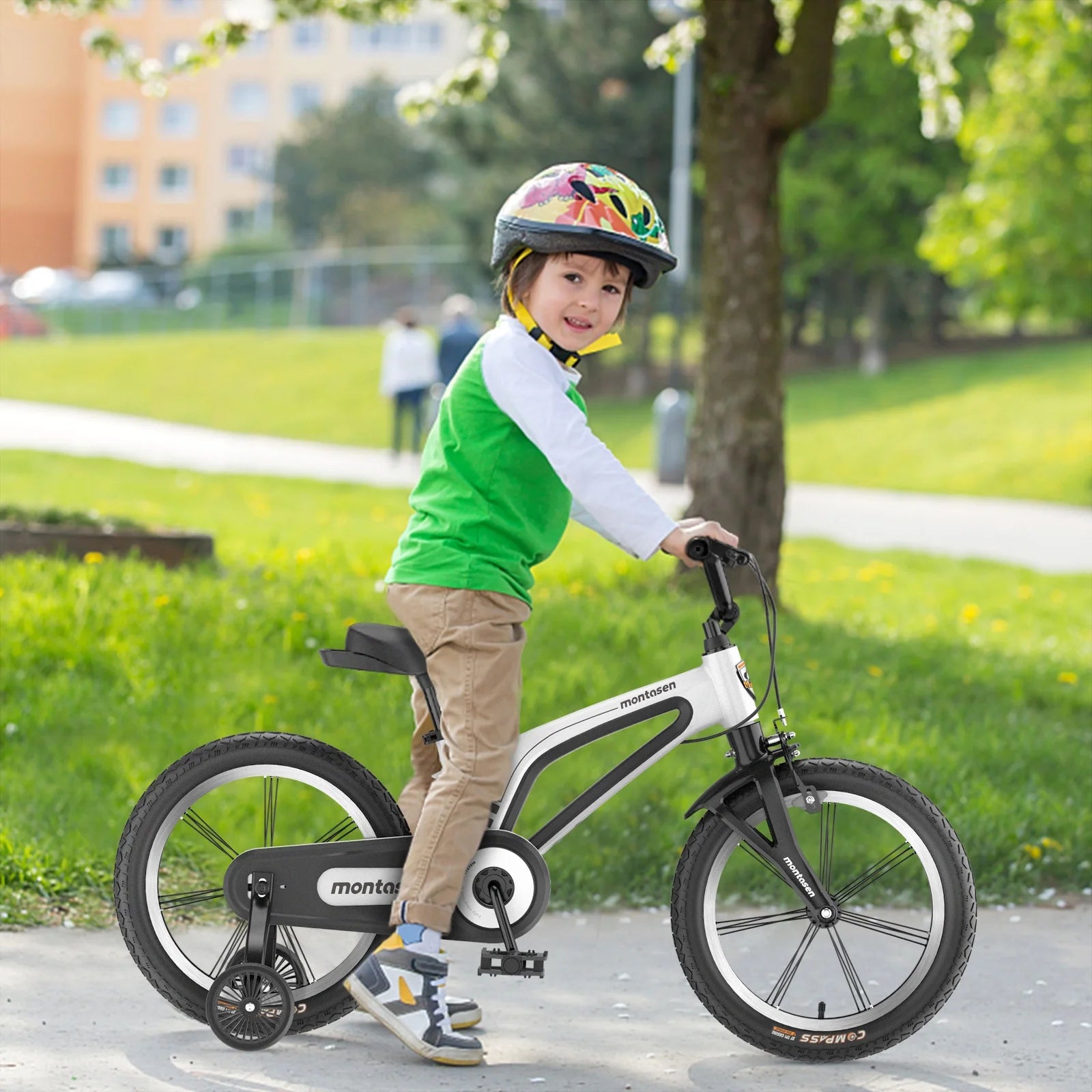 16" Kids Bike with Magnesium Alloy Frame and Auxiliary Wheel B39289