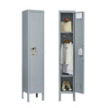 Grey 6 Door Locking Metal Storage Cabinet, 72in I844551