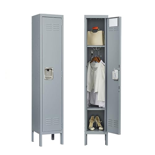 Grey 6 Door Locking Metal Storage Cabinet, 72in I844551