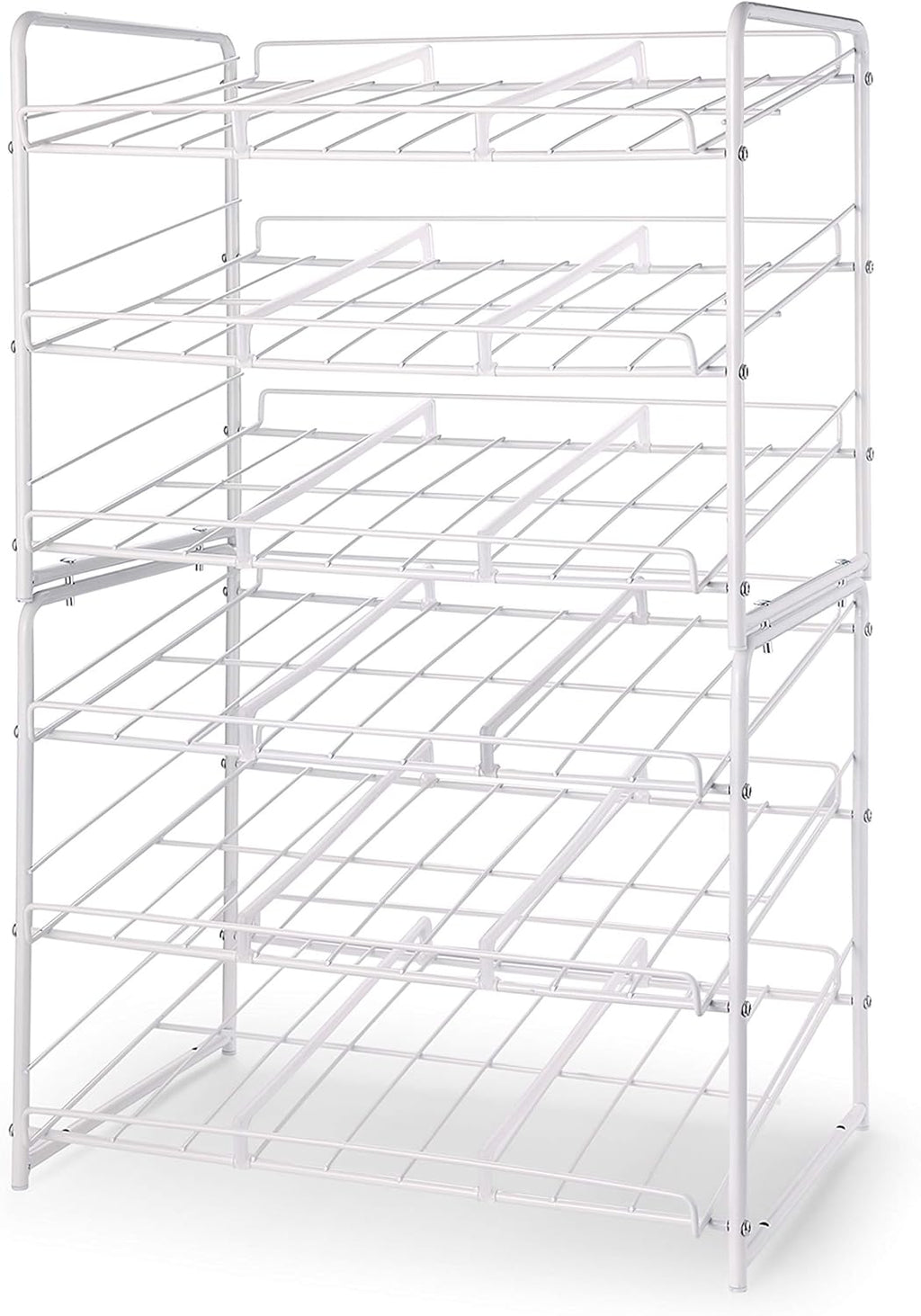 2 Pack Stackable Can Storage Dispenser, Chrome G23112