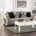Light Taupe Fabric Upholstered Sofa E5890