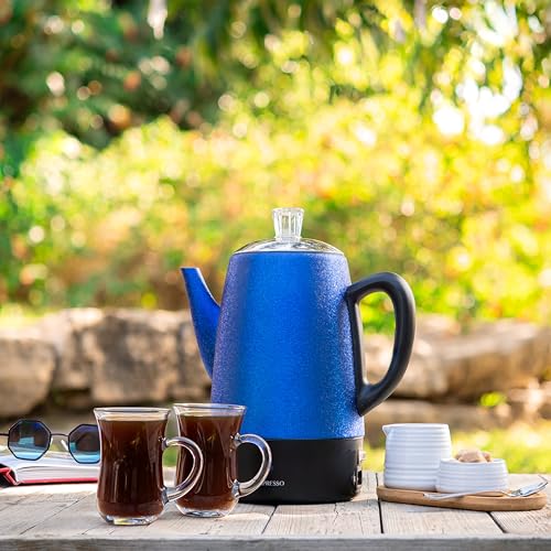 Stainless Steel 10 Cup Electric Coffee Percolator Q633