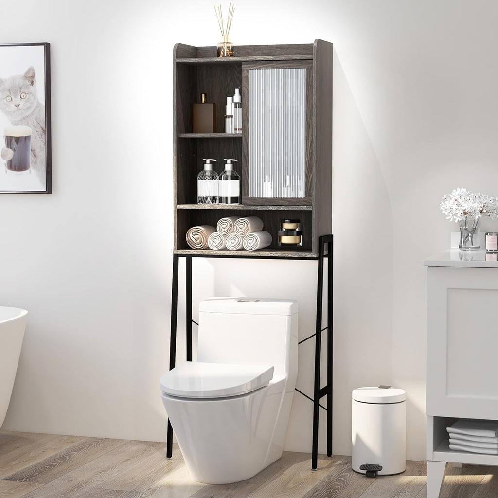 Over The Toilet Storage Cabinet with Sliding Door N991807
