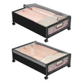 2 Pack Under Bed Storage Containers with Wheels and Lid C291443