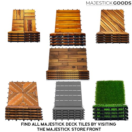 12 x 12 Acacia Hardwood Outdoor Flooring Edge Straight 8 pack B716802