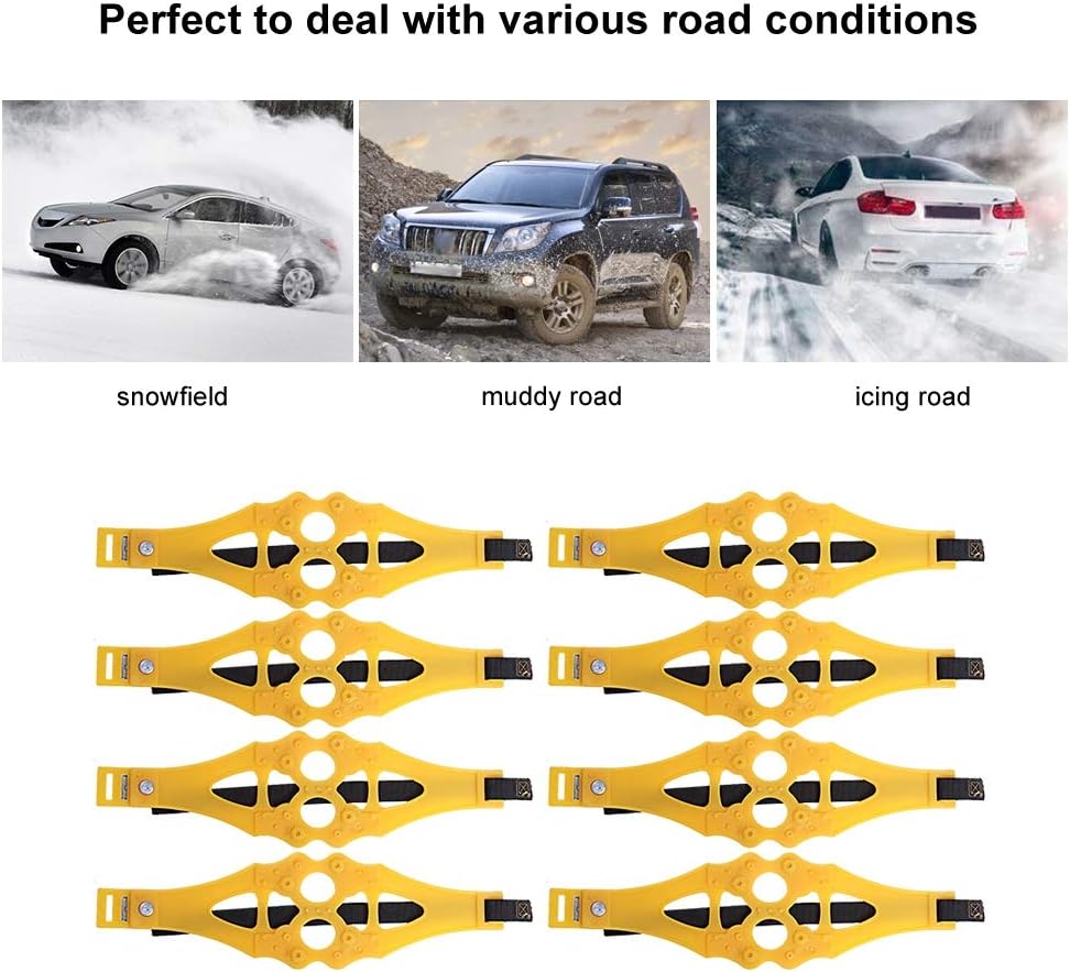 8 Pcs Universal Snow Tire Chain M86513