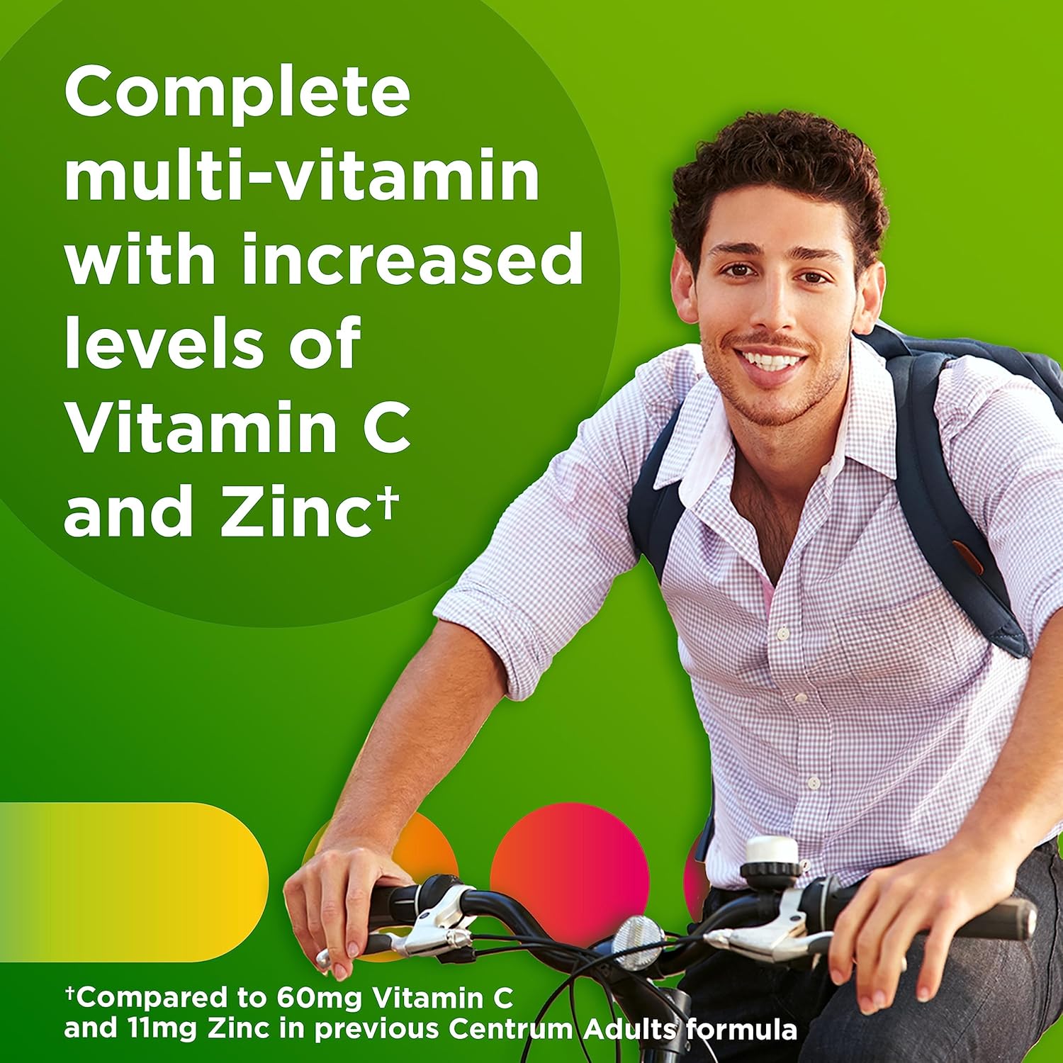 200 Count Adult Multivitamin Supplement with Zinc, Vitamin D3, B Vitamins S85919