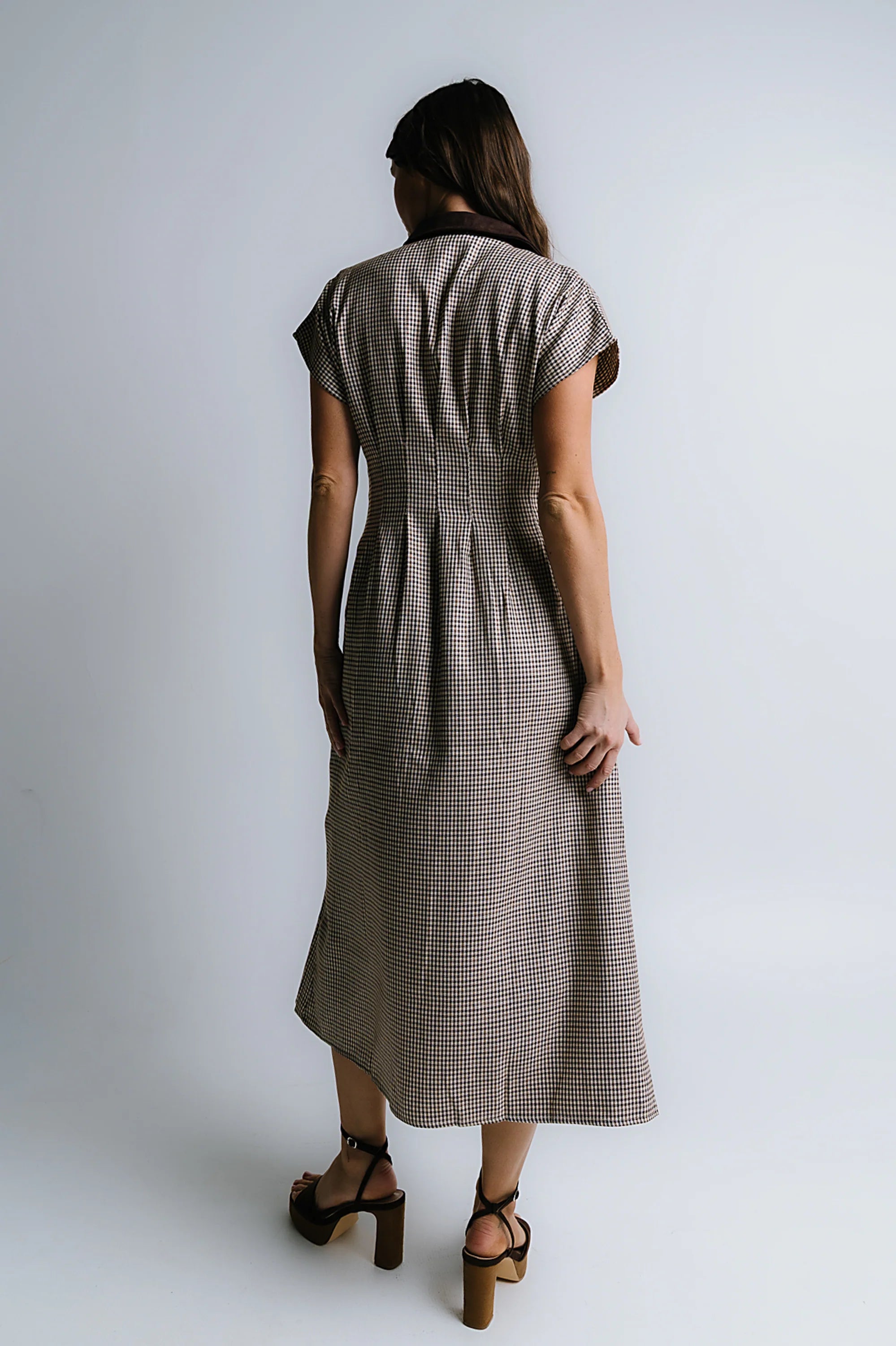 Houndstooth Maxi Dress R56735