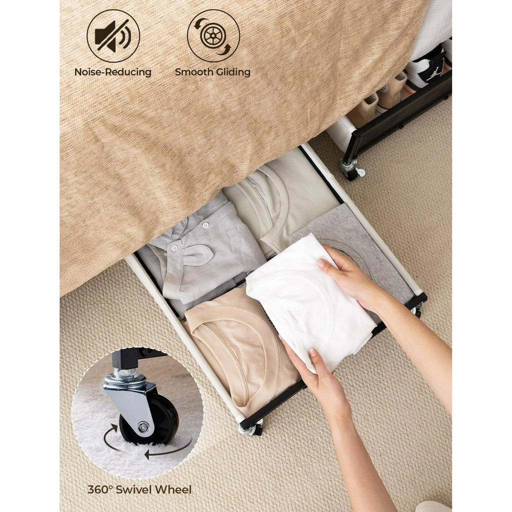 2-Pack Metal Underbed Storage Bins, 80L Y39193