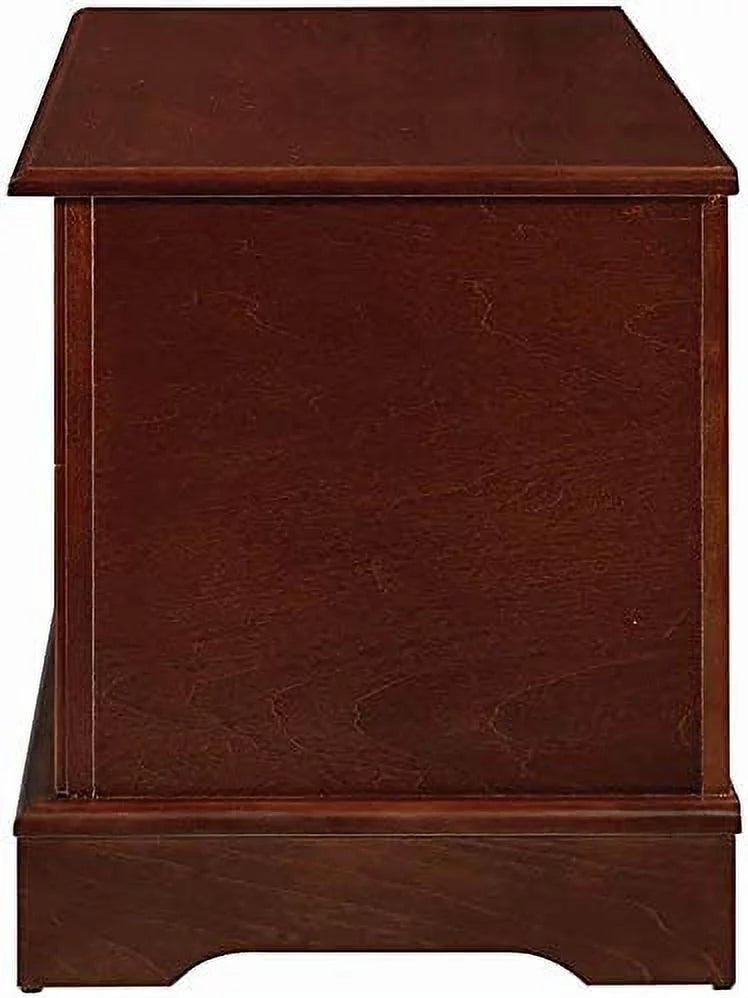 Warm Brown Cedar Lined Wood Storage Blanket Chest Trunk L2301