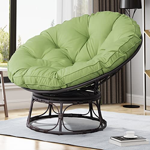 Blue Large Papasan Chair with Cushion and Frame F792698