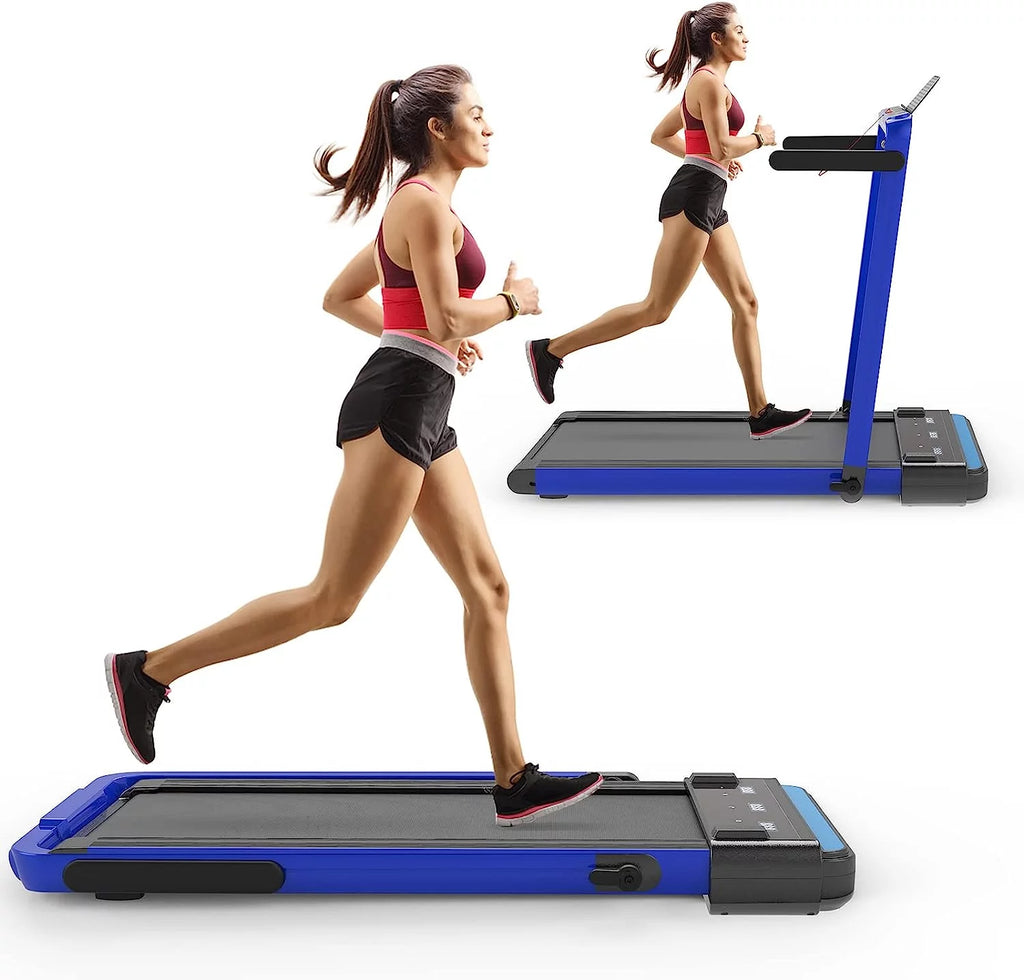 2 in 1 Folding Portable Under Desk Treadmill with Remote Control Y7017