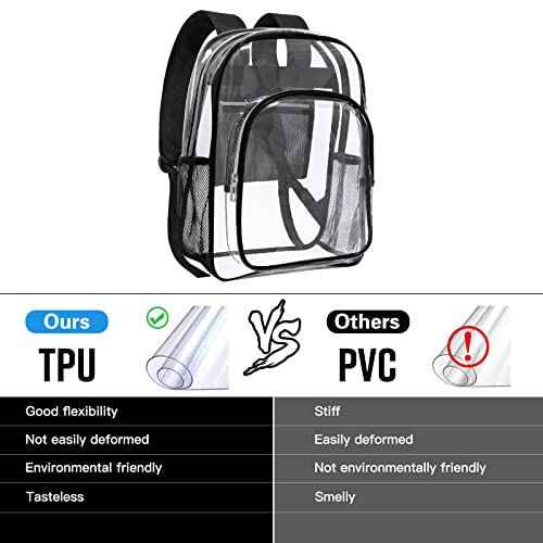 Clear Backpack Heavy Duty Transparent Y343