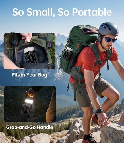 198.4Wh Portable Power Station with Detachable Light N476673